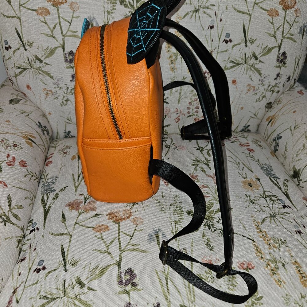 Disney Parks Exclusive Halloween Mickey Mouse Pumpkin Loungefly Backpack - Picture 2 of 7